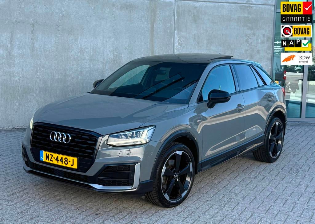 Audi Q2 1.4 TFSI CoD Edition 2017 Grijs 3X SLINE|NAP|1 EIG, Auto's, Audi, Bedrijf, Te koop, Q2, ABS, Adaptive Cruise Control, Airconditioning