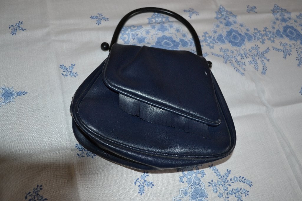 Kleine blauwe tasje, Sieraden, Tassen en Uiterlijk, Tassen | Damestassen, Ophalen of Verzenden, Zo goed als nieuw, Blauw, Handtas