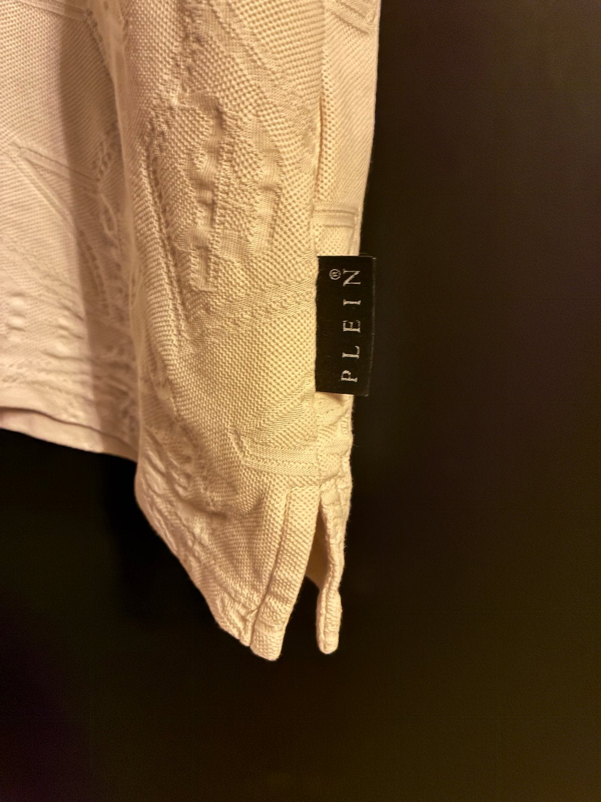 Phillip Plein Polo Crème Maat S - Zo goed als nieuw, Ophalen of Verzenden, Zo goed als nieuw, Maat 46 (S) of kleiner, Beige