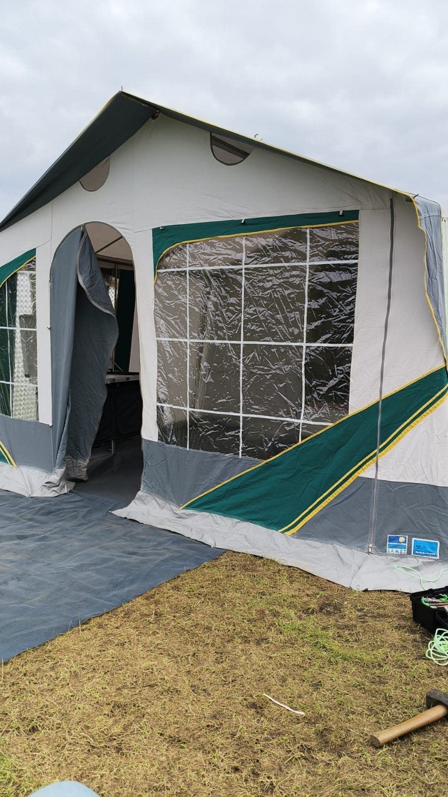 Jamet Arizona vouwwagen 450eu, Caravans en Kamperen, Tenten, Ophalen, Gebruikt, Tot en met 5