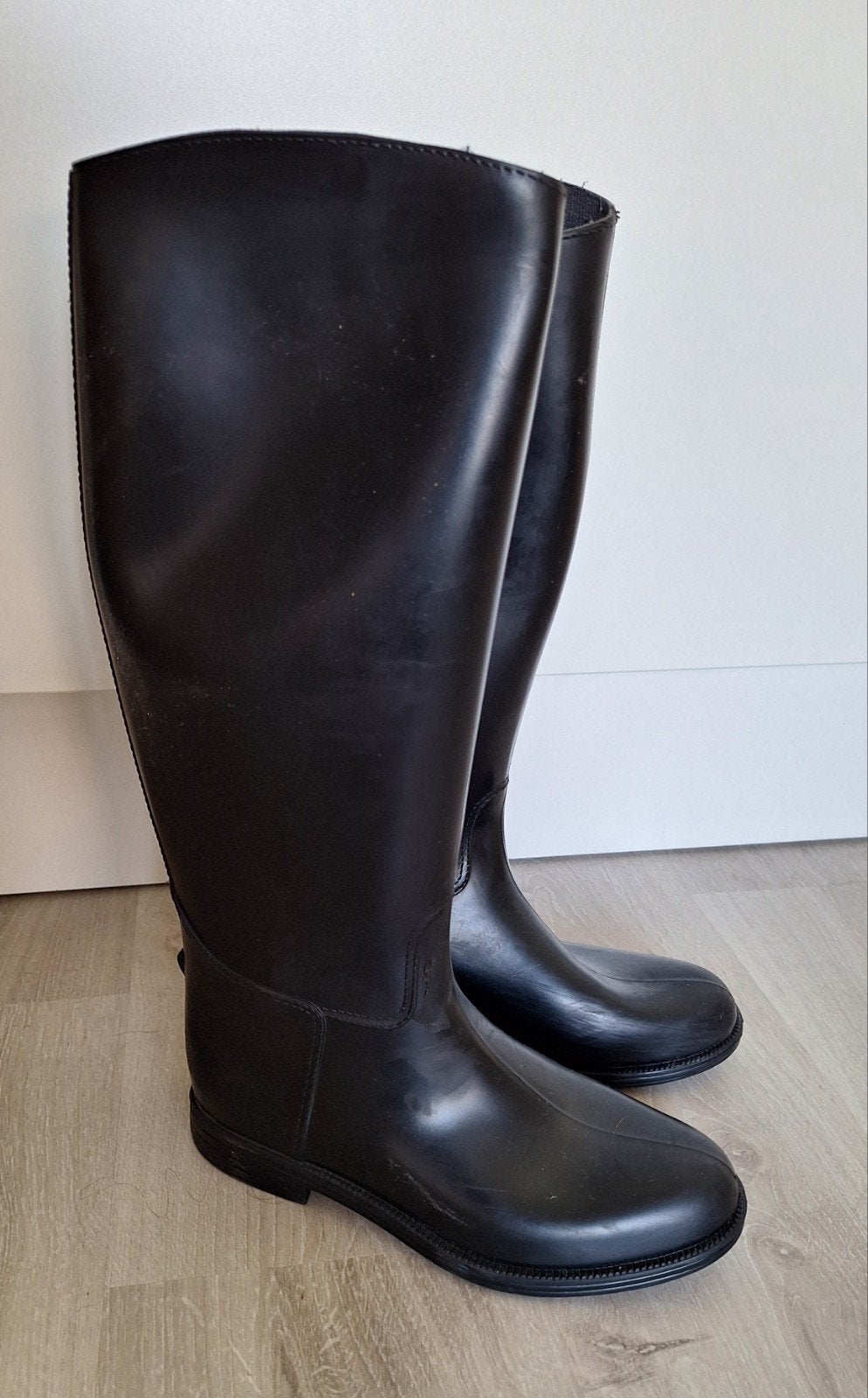 zwarte paardrijlaarzen, maat 40, Dieren en Toebehoren, Paardrijkleding, Fouganza, Ophalen of Verzenden, Zo goed als nieuw, Waterdicht