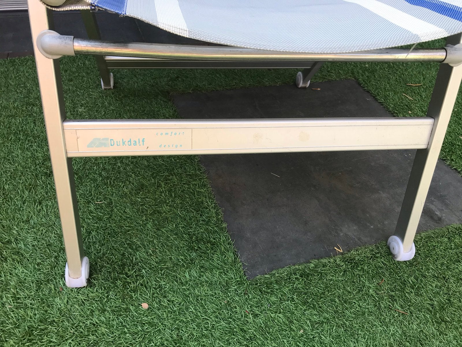 Dukdalf design verstelbare campingstoel, Tuin en Terras, Ophalen, Gebruikt, Metaal, Verstelbaar