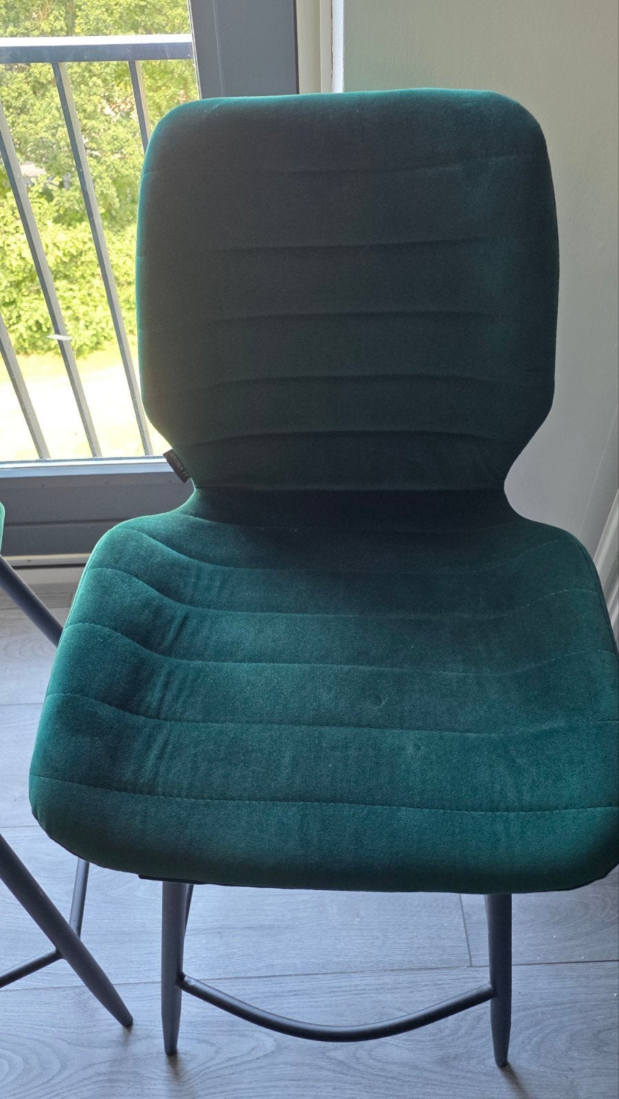4x Bronx71 Velvet Barkruk Groen, Huis en Inrichting, Barkrukken, Ophalen, Met voetsteun, 60 tot 90 cm, Zo goed als nieuw