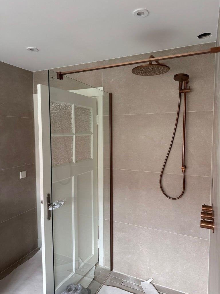 ROWE Monza inloopdouche 98-100cm Helder Veiligheidsglas, Ophalen, Nieuw, Met douche