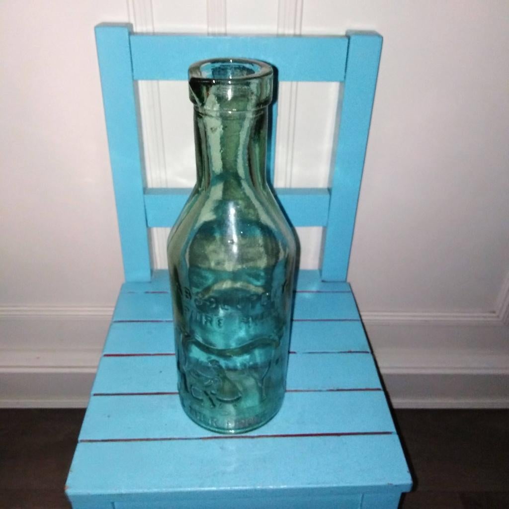Melkfles Absolutely Pure Milk  Groen glas, Ophalen, Groen, Glas, Overige typen