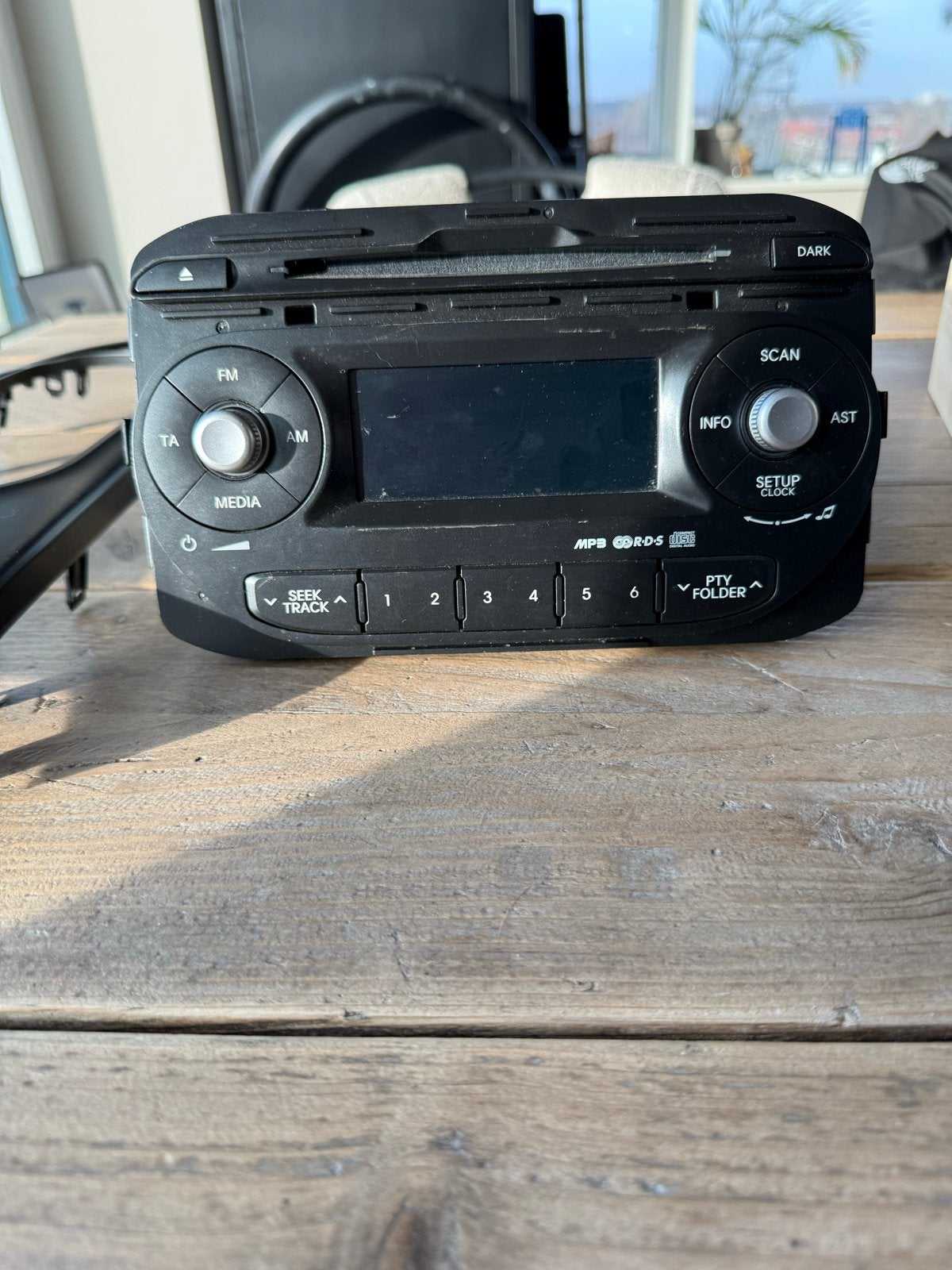 Hyundai Mobis Autoradio met frame - MP3 CD RDS, Ophalen of Verzenden, Gebruikt