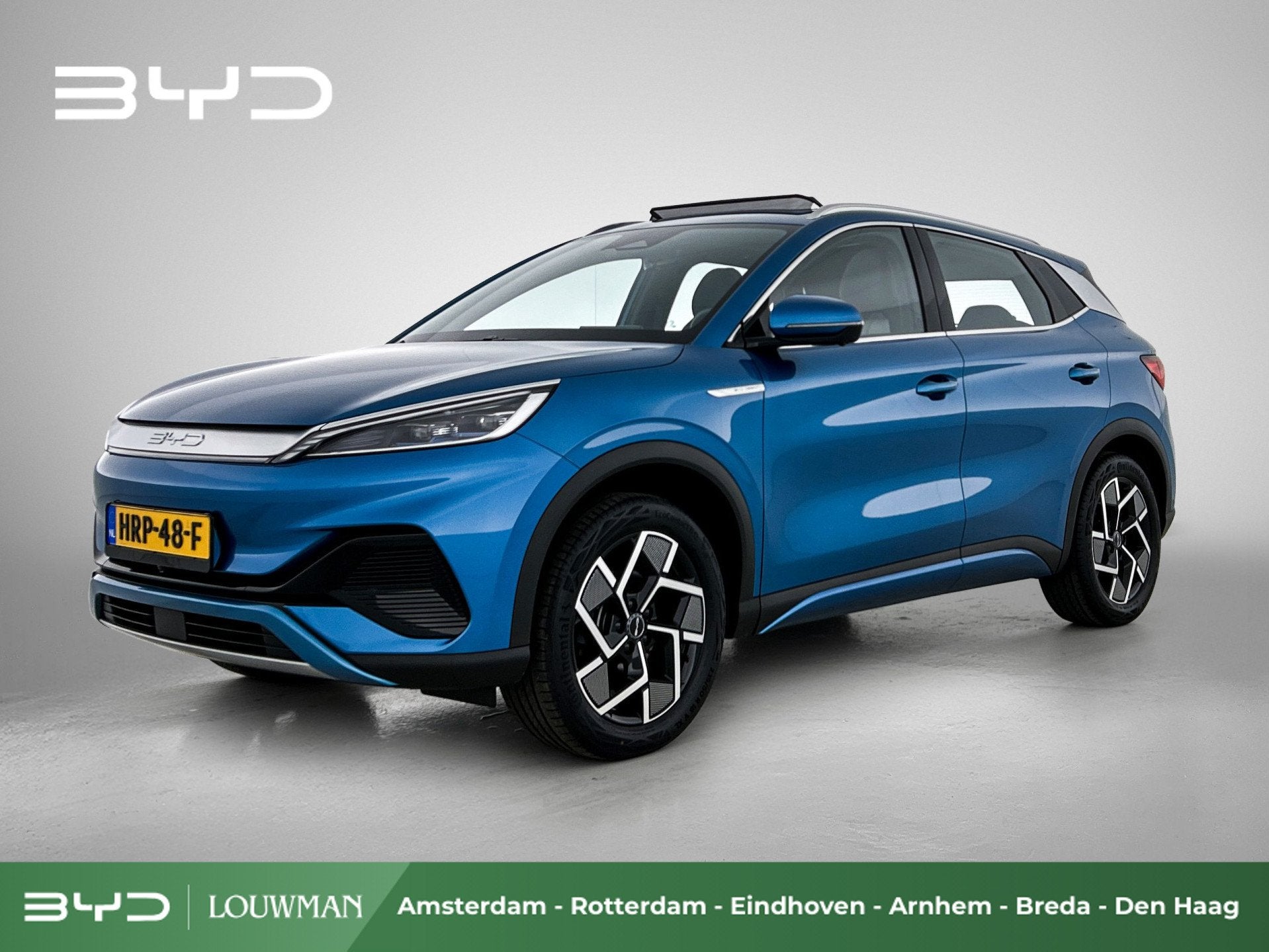 BYD ATTO 3 Comfort 60 kWh | Origineel NL! | Schuif/kanteldak, Auto's, 12 maanden, Stof, Gebruikt, Beige