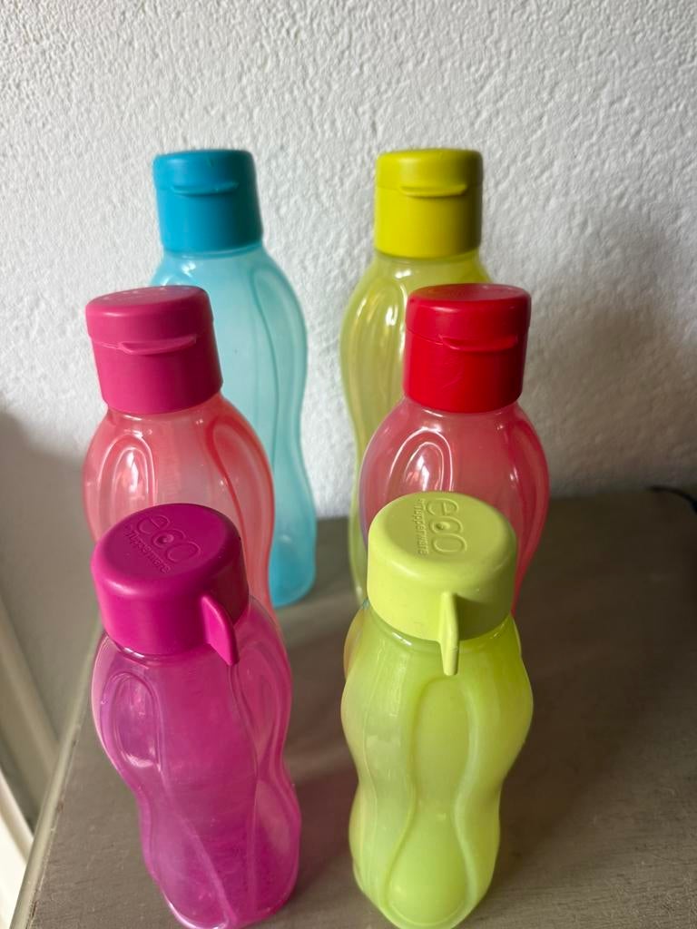 Tupperware 6 drinkflessen ecofles:, Huis en Inrichting, Keuken | Tupperware, Ophalen of Verzenden, Zo goed als nieuw, Overige typen