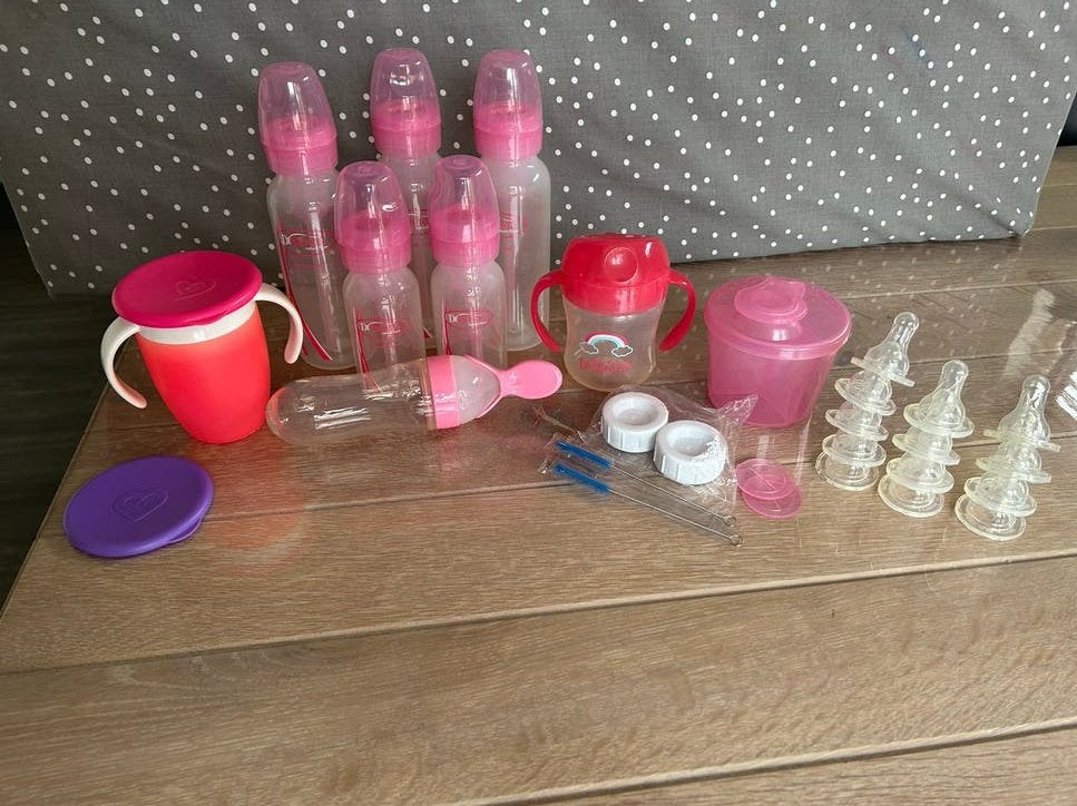 Baby voeding set meisje, Ophalen of Verzenden, Gebruikt, Overige typen