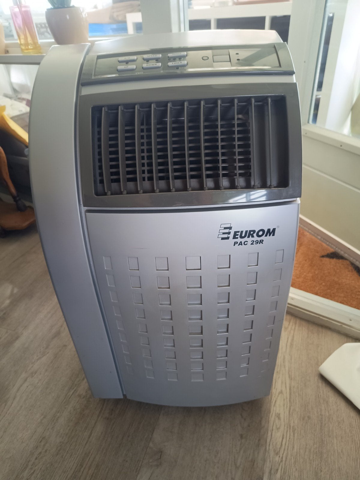 Eurom Pac 29R mobiele airco+ ontvochtiger. Incl afvoerslang, Ophalen, Minder dan 60 m³, Timer, 3 snelheden of meer