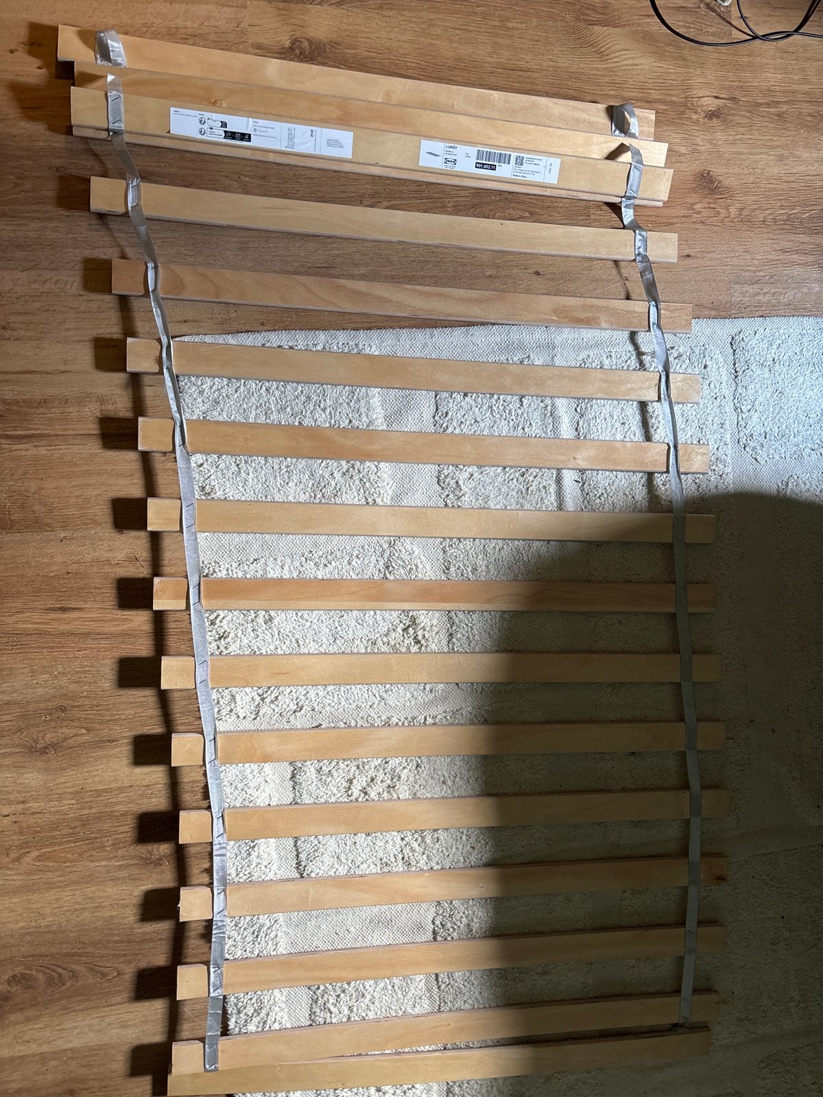 IKEA LURÖY lattenbodem 90x200 cm, Ophalen, 90 cm, Eenpersoons, Nieuw