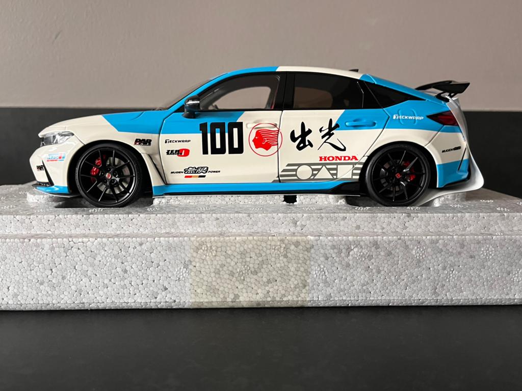 Honda Civic Type R FL5 1:18 Motorhelix Idemitsu blue, Ophalen of Verzenden, Nieuw, Auto, Overige merken