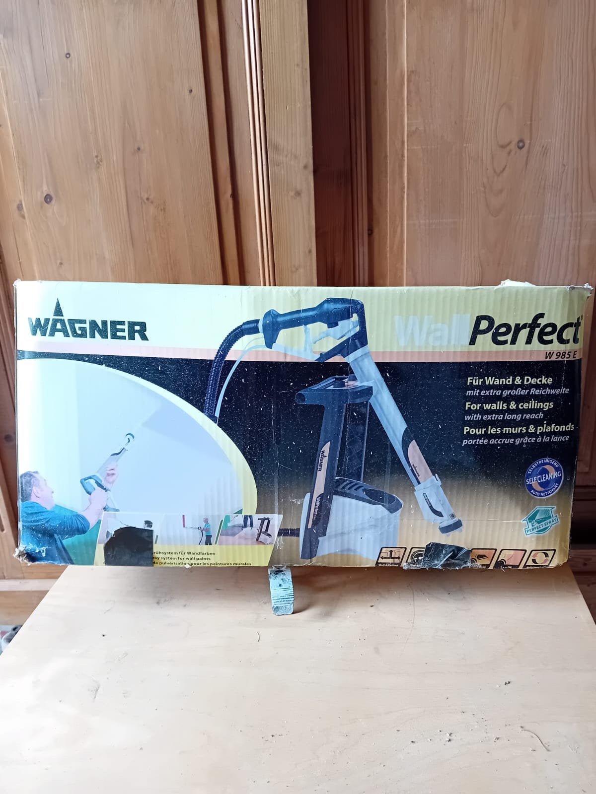 Wand/plafond spuitmachine., Ophalen, Gebruikt, Verfspuit of Verfpomp