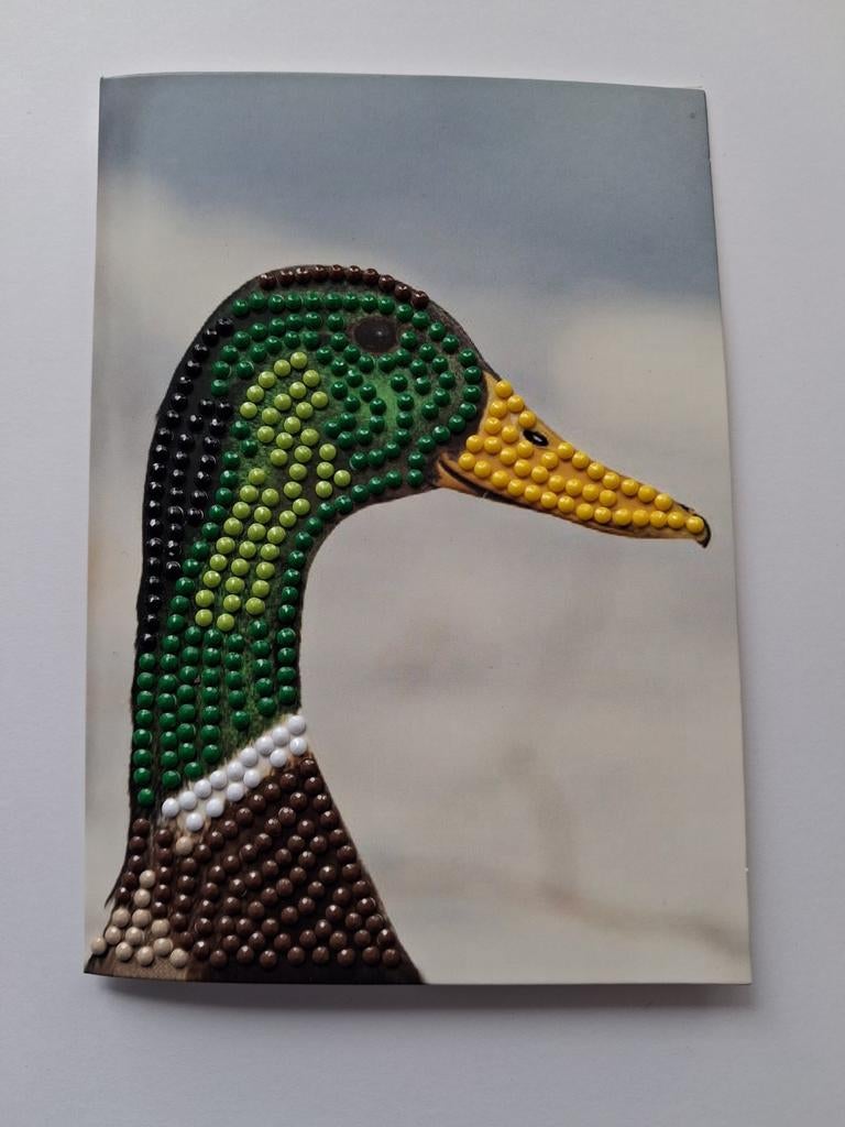 Diamond painting kaart eend, Ophalen of Verzenden, Nieuw, Overige thema's