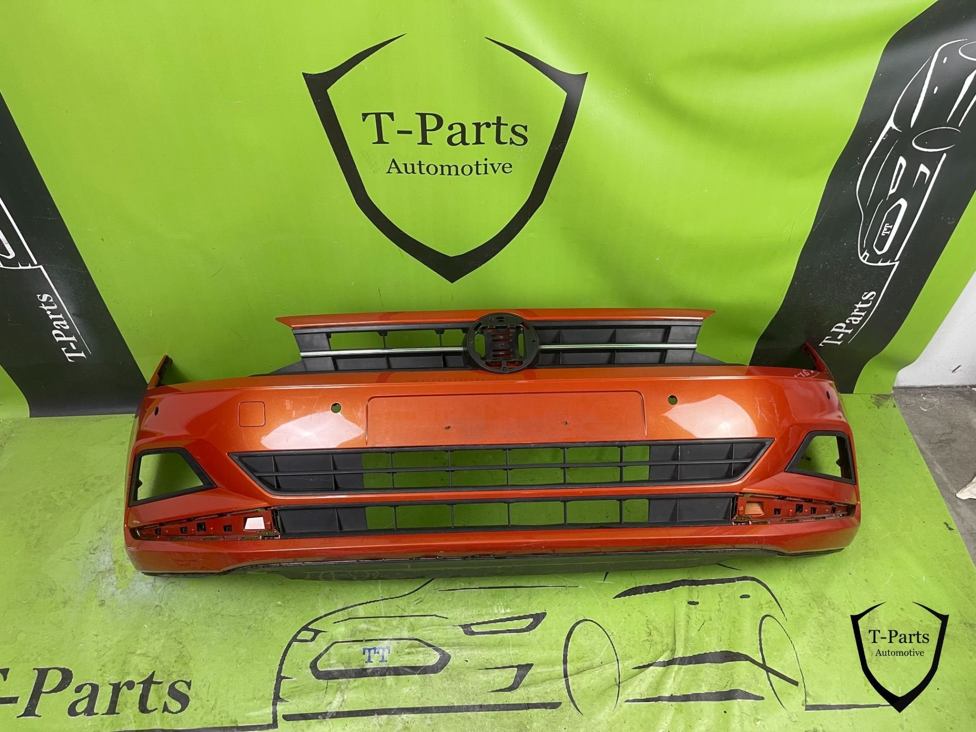 volkswagen polo 2G voorbumper 6X pdc bumper grille rooster, Info@fabrikant.eu, Volkswagen, Ophalen of Verzenden, Bumper