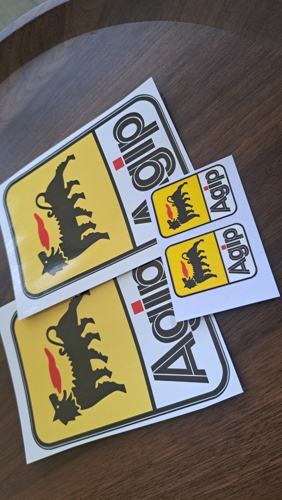 Stickerset Agip., Ophalen of Verzenden