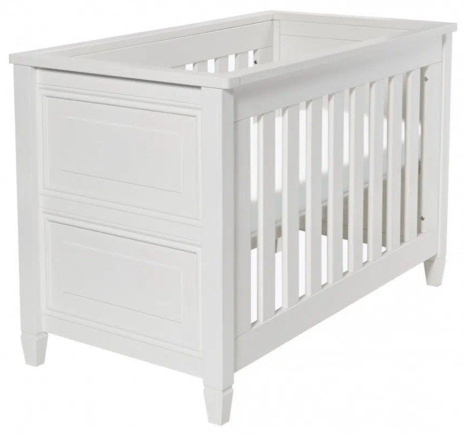TwF Marbella babybed 140x70 - Wit, Ophalen, Zo goed als nieuw, 140 tot 160 cm, 70 tot 85 cm