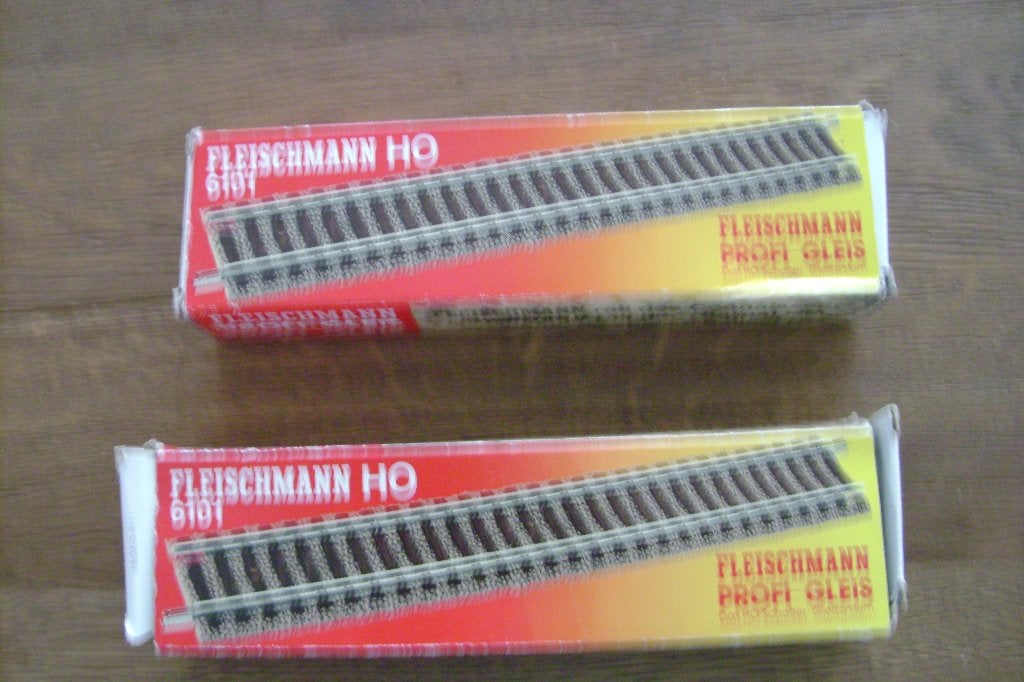 Fleischmann H0 6101 profi rails 20x, Gebruikt, Gelijkstroom, Fleischmann, Rails