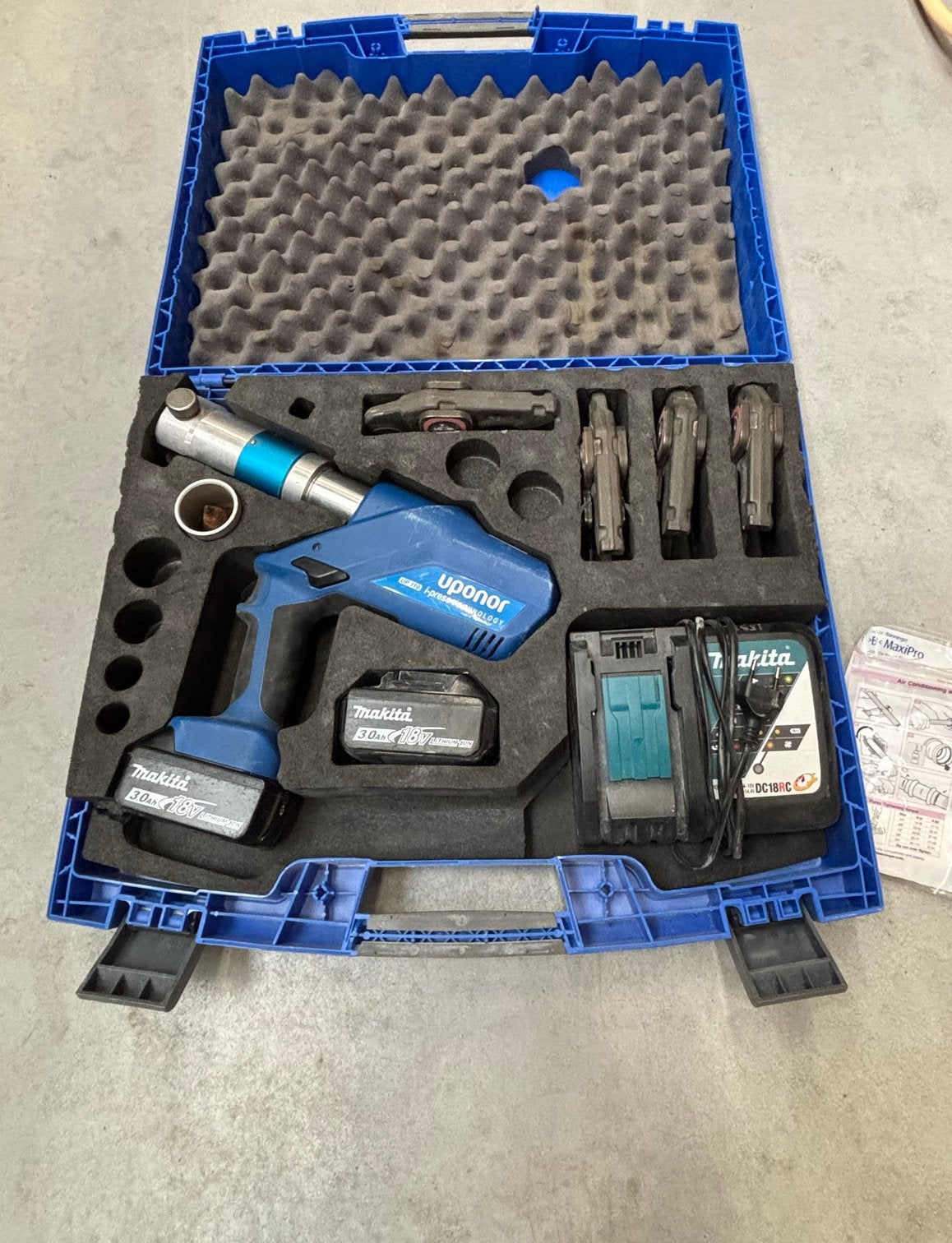 Compleet Uponor S-Press UP110 Accu-Perstang + Bekken, Ophalen, Gebruikt, Overige typen, Overige merken