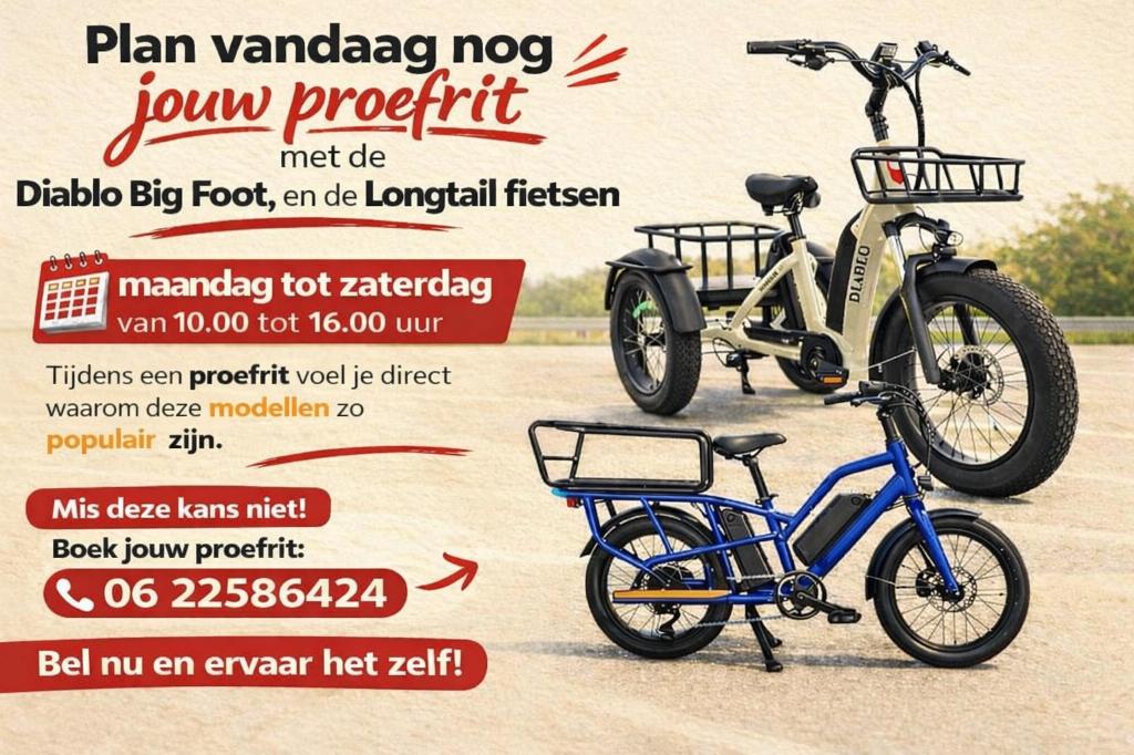 Nu in de showroom Longtailsfietsen, Fietsen en Brommers, Ophalen, Nieuw, Overige merken
