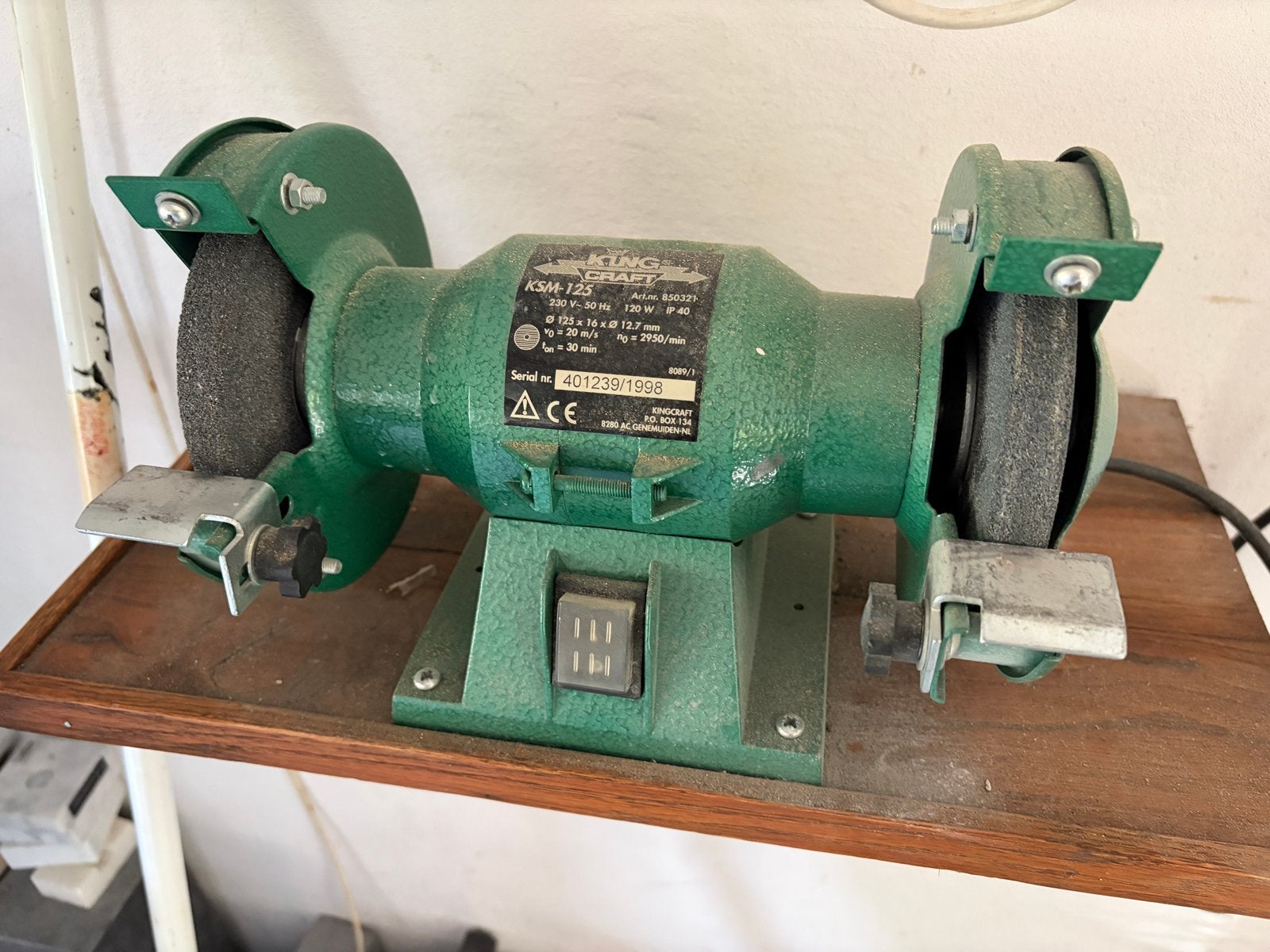 King Craft KSM-125 Werkbankslijpmachine, Ophalen, Gebruikt, Minder dan 700 watt, Werkbankslijpmachine