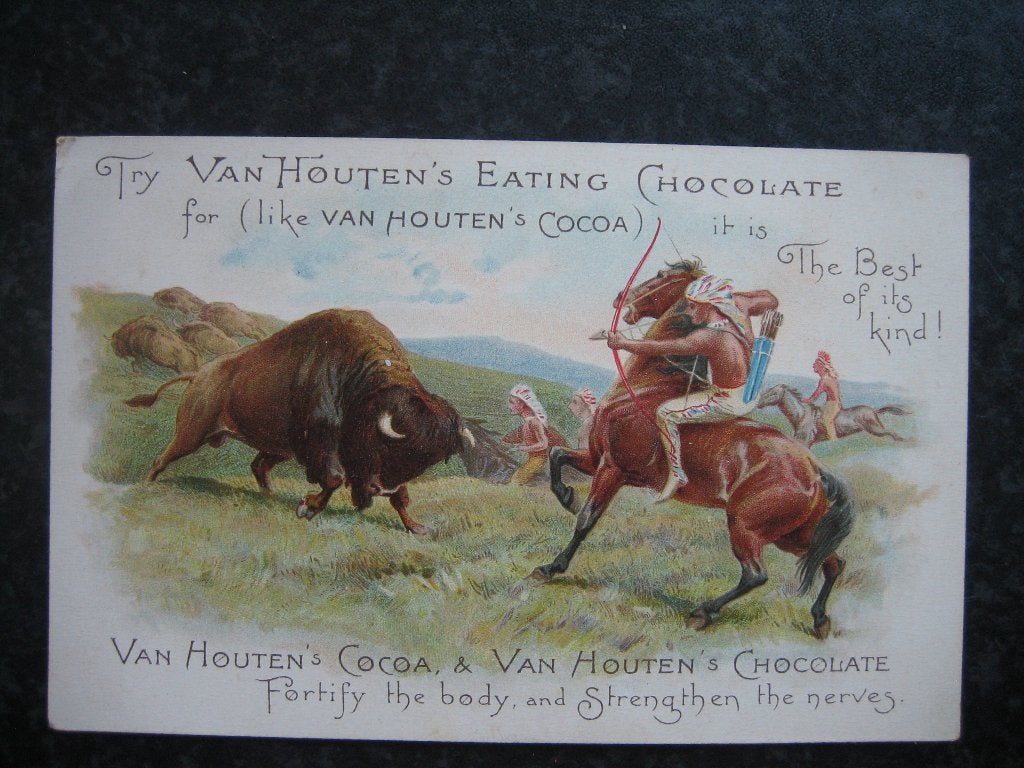 van HOUTEN's eetbare chocolade en cacao D  Buffel, Ophalen of Verzenden, Voor 1920, Overige thema's