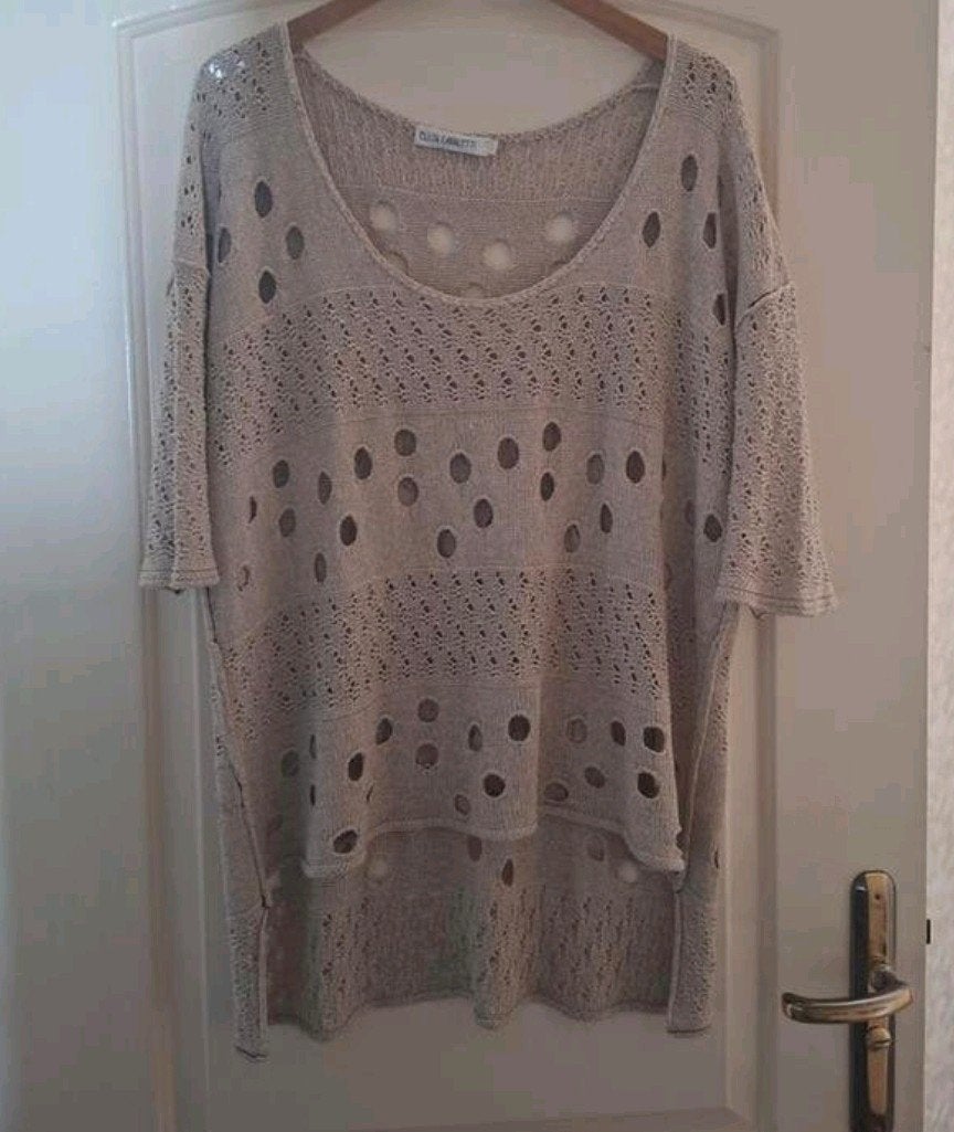 ELISA CAVALETTI merk top  tui maat 42, H&M, Wit, Maat 42/44 (L), Nieuw