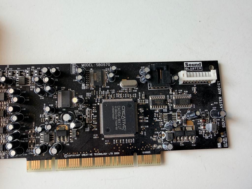 Creative Sound Blaster Audigy SB0570 PCI geluidskaart, Computers en Software, Ophalen of Verzenden, Gebruikt, Intern