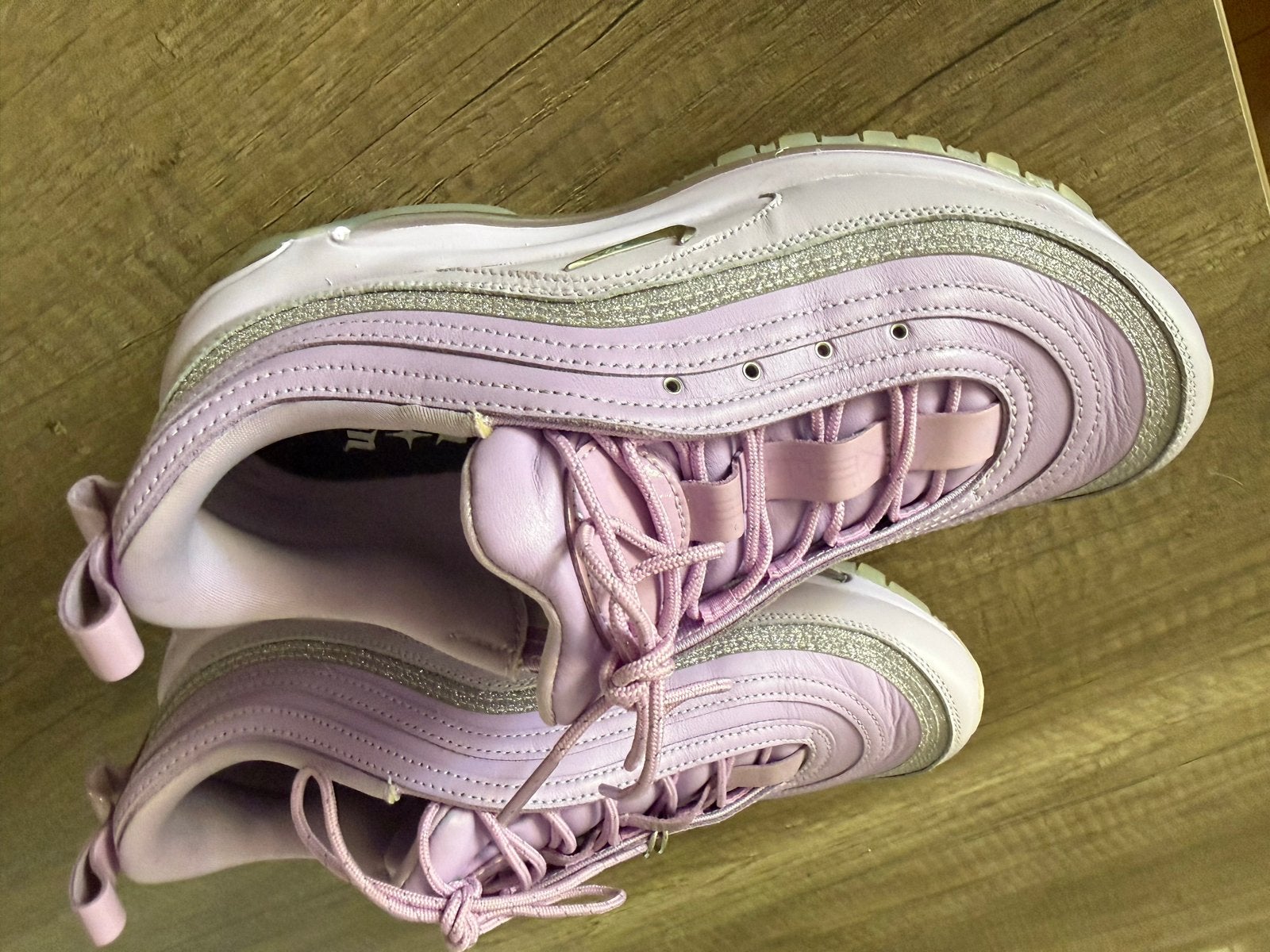 Nike Air Max 97 Megan Thee Stallion - Lila/Zilver, Ophalen of Verzenden, Zo goed als nieuw, Overige kleuren, Sneakers of Gympen