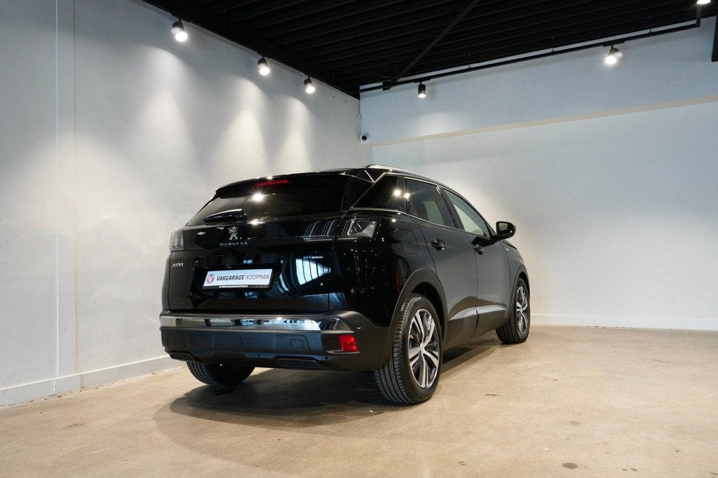 Peugeot 3008 1.6 HYbrid 225 Allure, Auto's, Peugeot, 4 cilinders, 181 pk, Leder en Stof, Zwart
