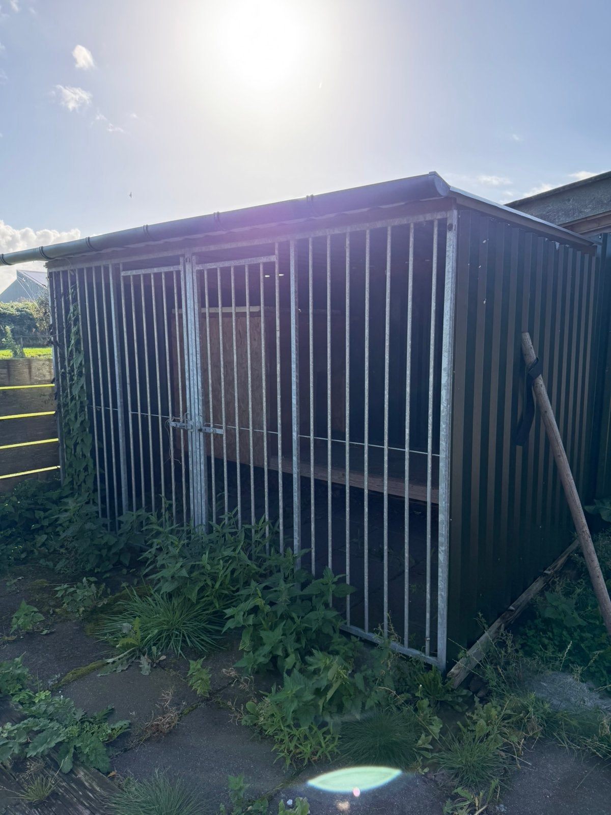 Honden kennel, Dieren en Toebehoren, Hondenhokken, Ophalen, Zo goed als nieuw, 110 cm of meer, 100 cm of meer