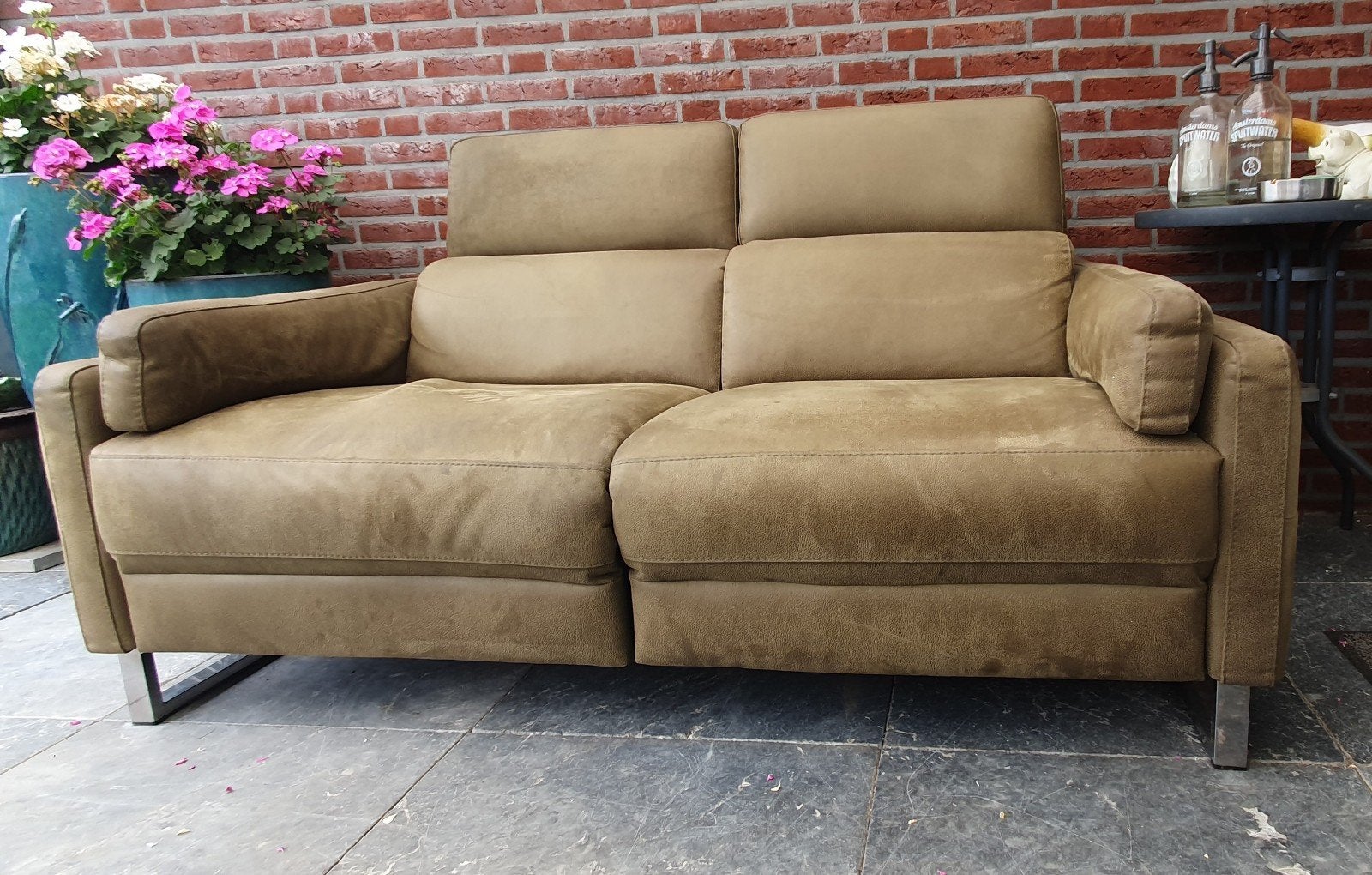 Comfortabele 2-zitsbank - Gebruikt, Ophalen, Gebruikt, 150 tot 200 cm, Tweepersoons