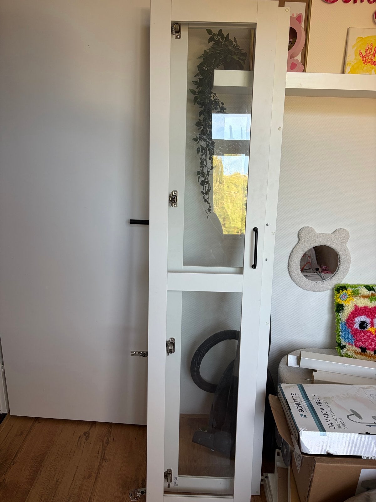 2 IKEA Pax deuren met glas, Ophalen, Minder dan 50 cm, Gebruikt, 200 cm of meer