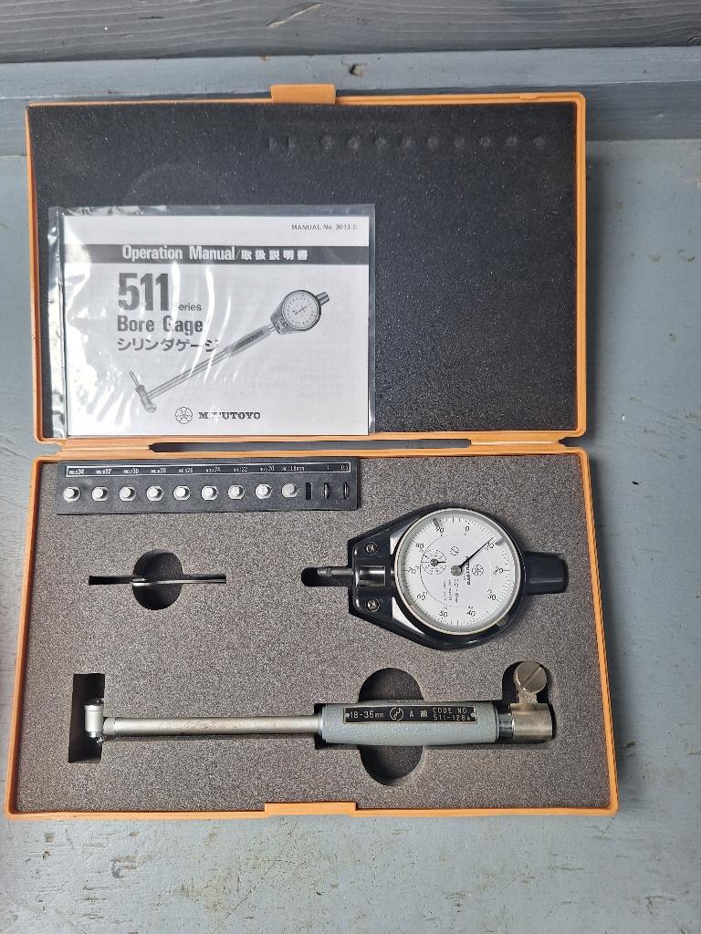 Mitutoyo 511-171 binnenmeter / binnentaster set, Ophalen of Verzenden, Zo goed als nieuw
