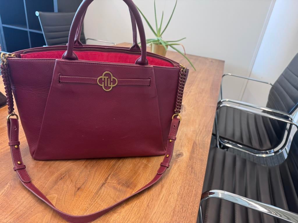 Ted Luise model Nikki Light - Burgundy  Laptoptas, Sieraden, Tassen en Uiterlijk, Tassen | Damestassen, Ophalen of Verzenden, Gebruikt