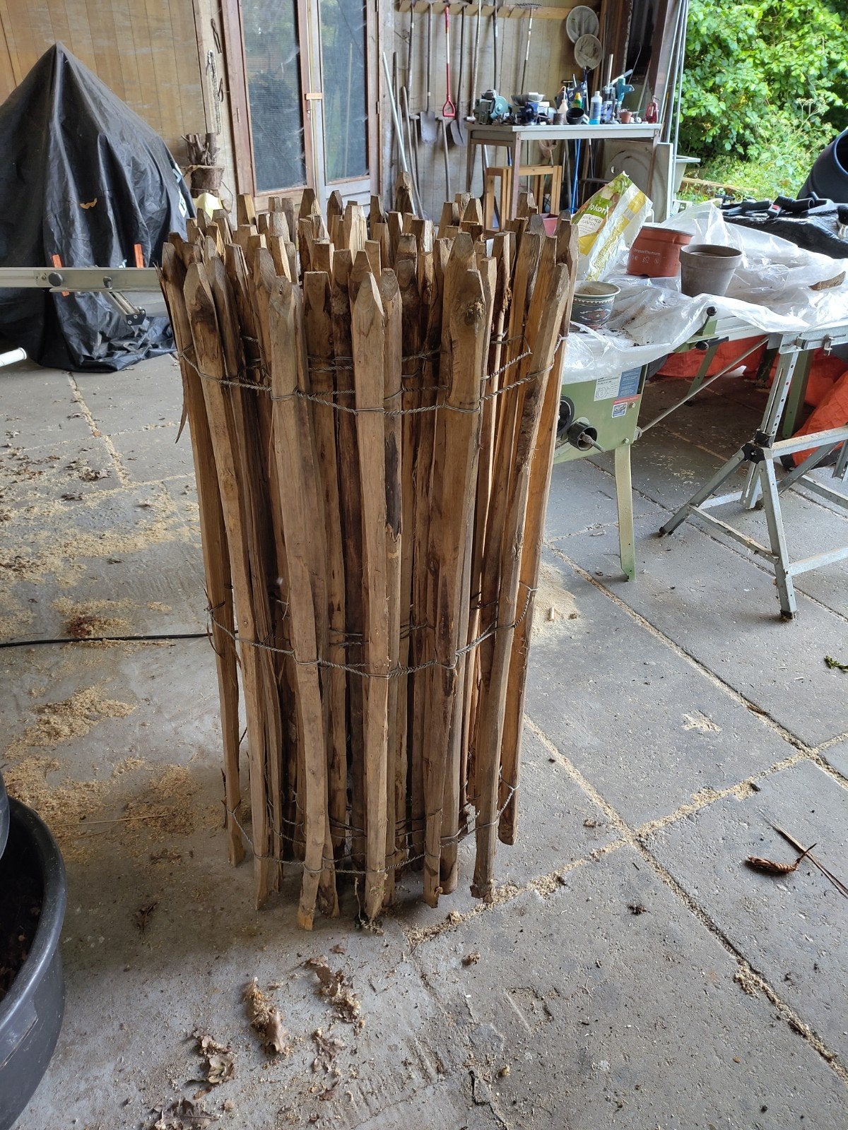 Schapenhek 9 m 1,20 hoog, Tuin en Terras, Schuttingen, Ophalen, Hout, 6 meter of meer, 1 tot 2 meter