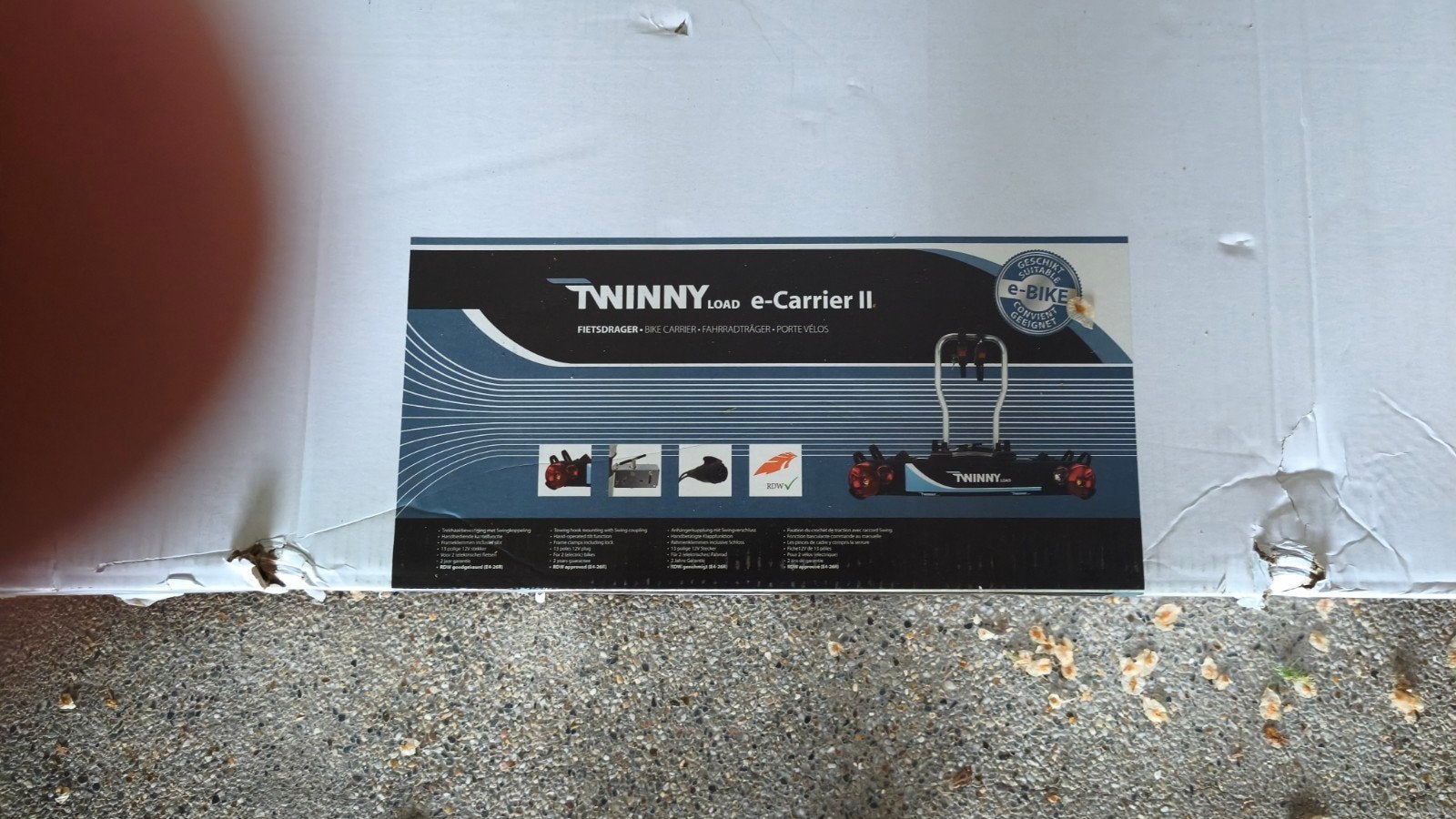 Twinny Load e-Carrier II Fietsendrager voor 2 E-bikes, Auto diversen, Fietsendragers, Ophalen, Nieuw, Trekhaakdrager