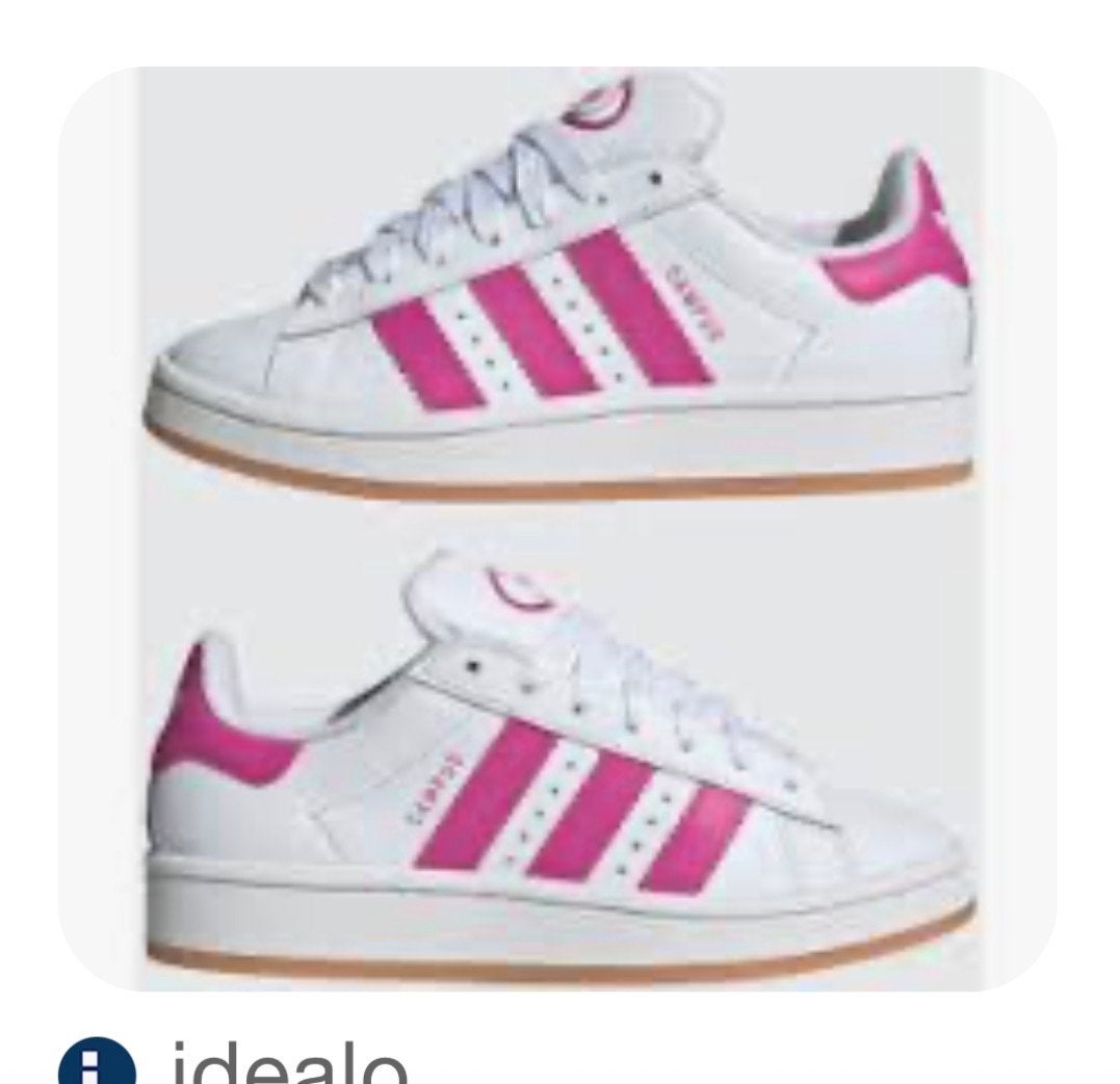 Adidas Campus sneakers maat 36 - Wit met roze accenten, Ophalen of Verzenden, Gedragen, Wit, Sneakers of Gympen