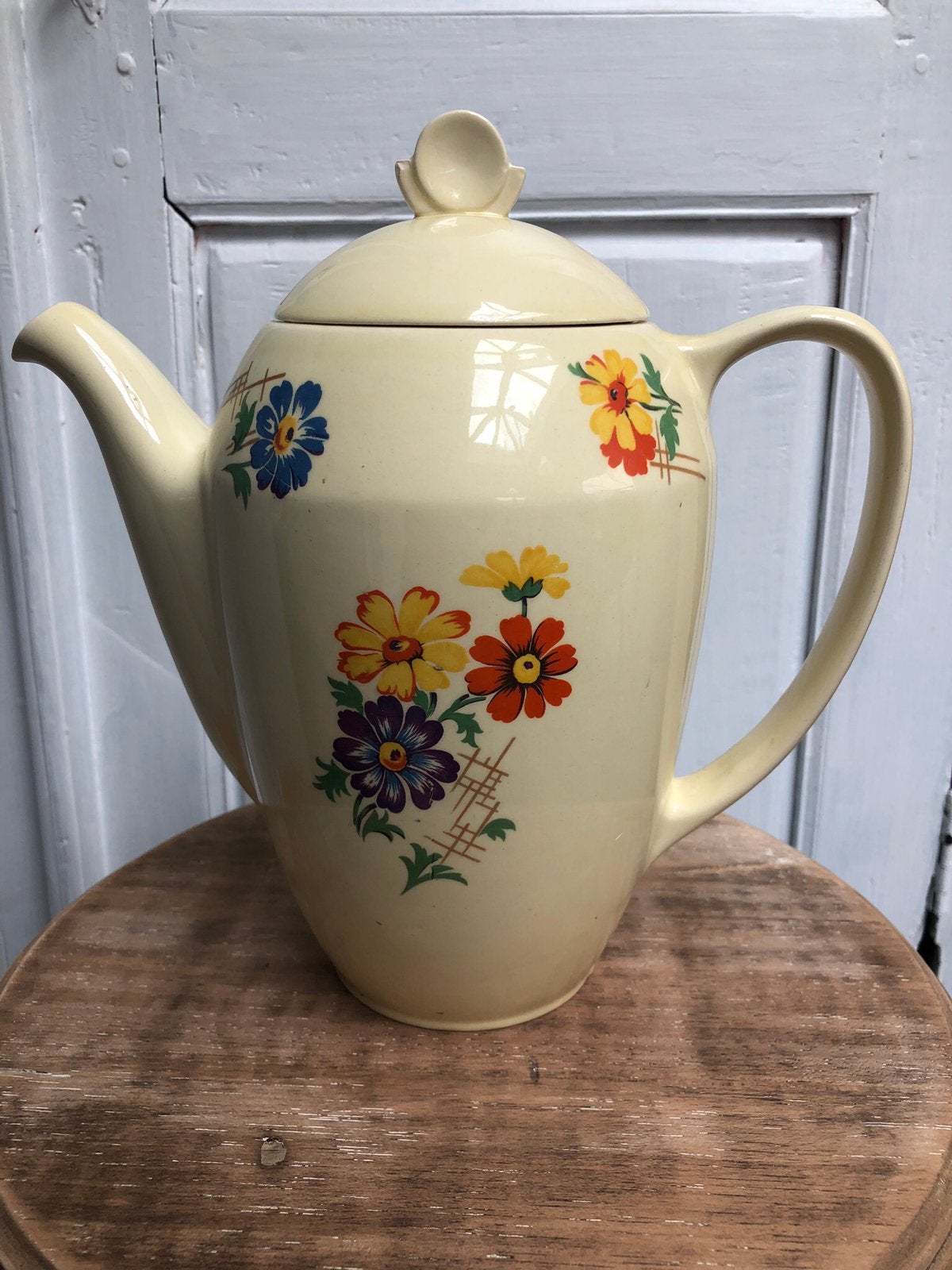 brocante vintage retro koffiekan theepot, Ophalen