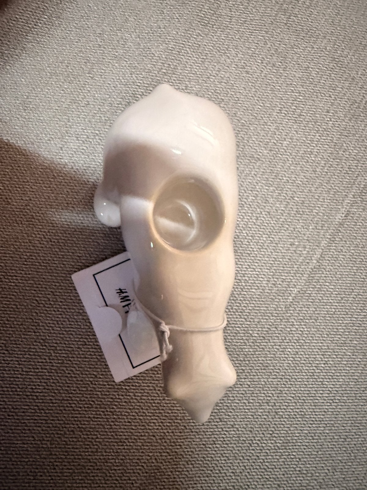 H&M Home Witte Keramische IJsbeer Kaarsenhouder, Waxinelichthouder, Nieuw, Ophalen of Verzenden, Steen/keramiek