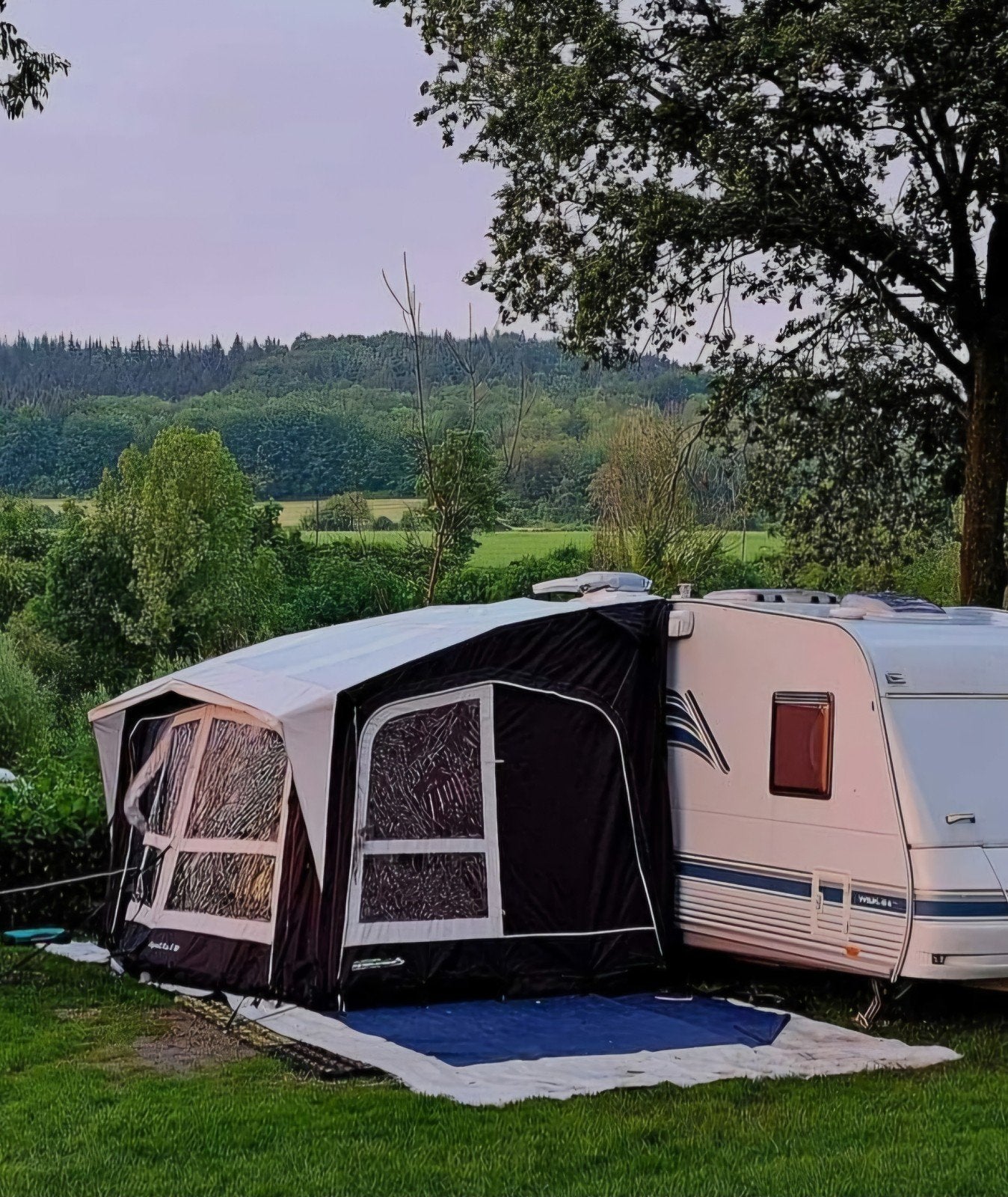 Opblaasbare deeltent Esprit pro x 390 met Annex slaapcabine, Ophalen, Zo goed als nieuw