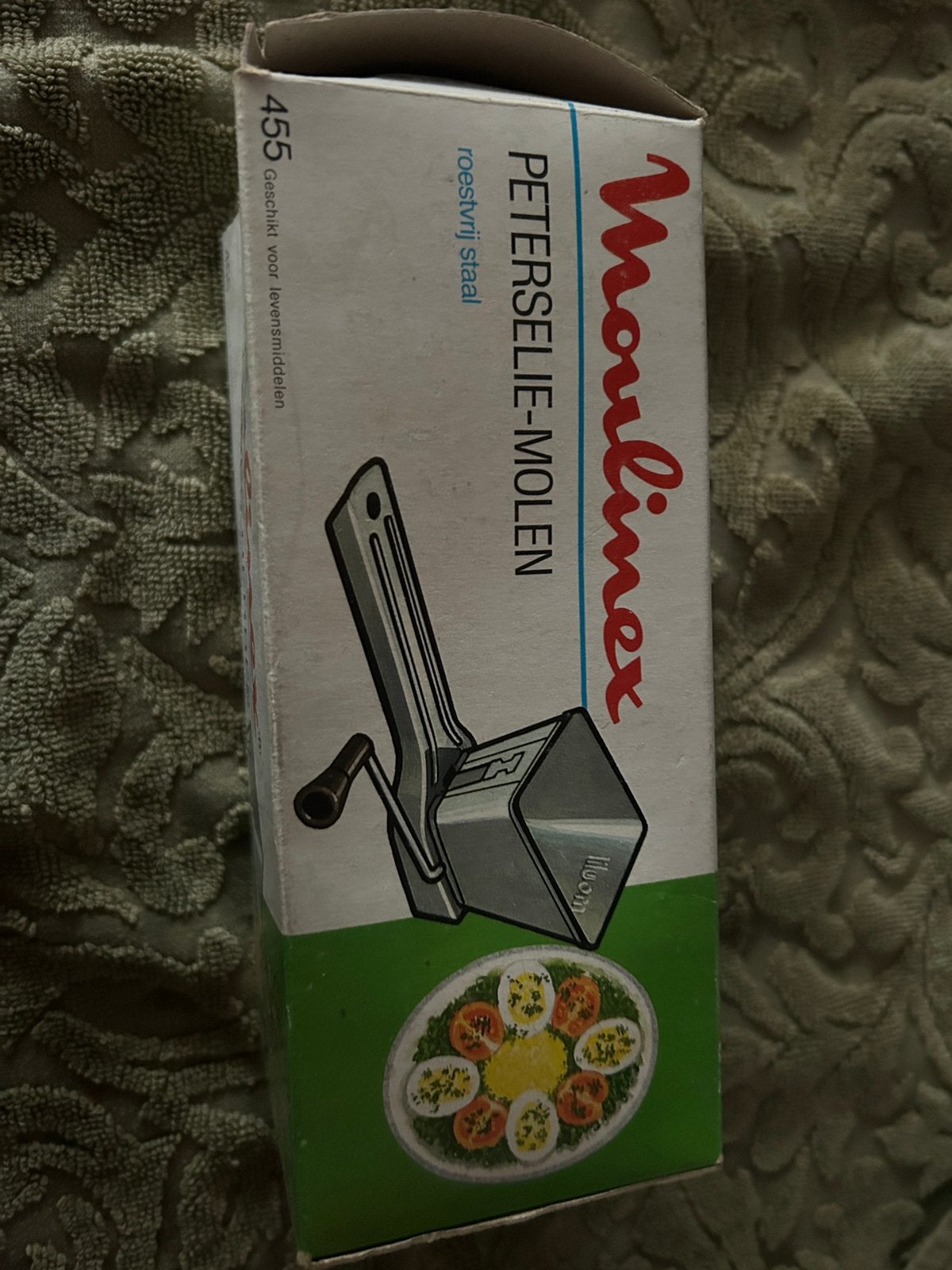 Vintage Moulinex peterselie molen nieuw in doos, Overige typen, Nieuw, Ophalen of Verzenden, Metaal