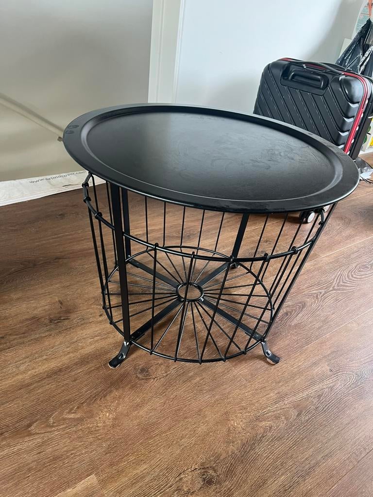 Ikea salontafel zwart, Ophalen, Zo goed als nieuw, Rechthoekig