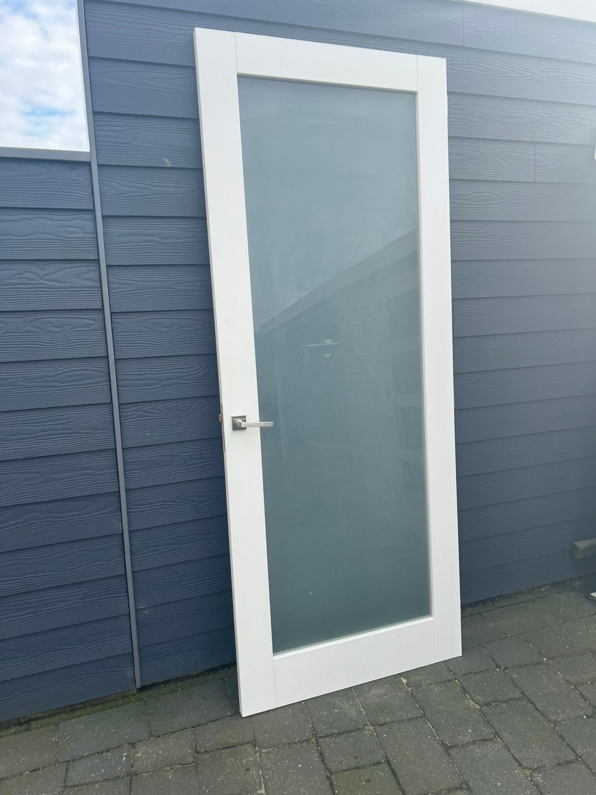 Binnendeur glas 231,5 x 93 cm stomp, Doe-het-zelf en Verbouw, Deuren en Horren, Gebruikt, 80 tot 100 cm, 215 cm of meer, Binnendeur