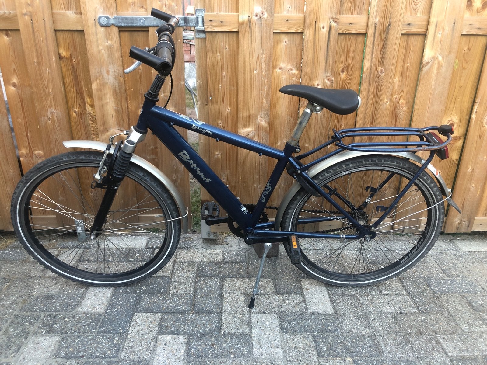 Batavus Dragon fiets, Fietsen en Brommers, Ophalen, Gebruikt, Terugtraprem, 24 inch