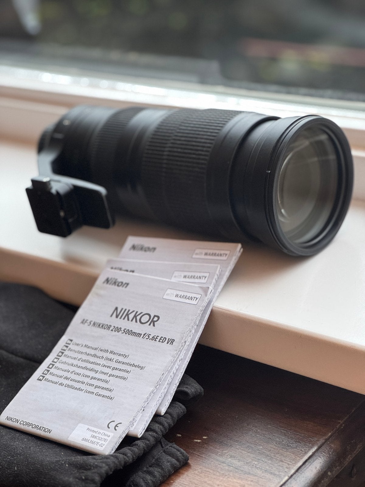 Nikon AF 200-500mm f/5.6E ED VR telezoomlens & snelkoppeling, Ophalen, Gebruikt, Autofocus, Nikon