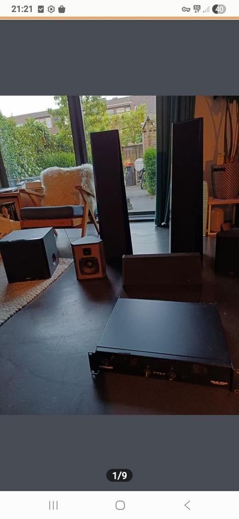 Crown versterker, yamaha subwoofer, driade speakers, Ophalen