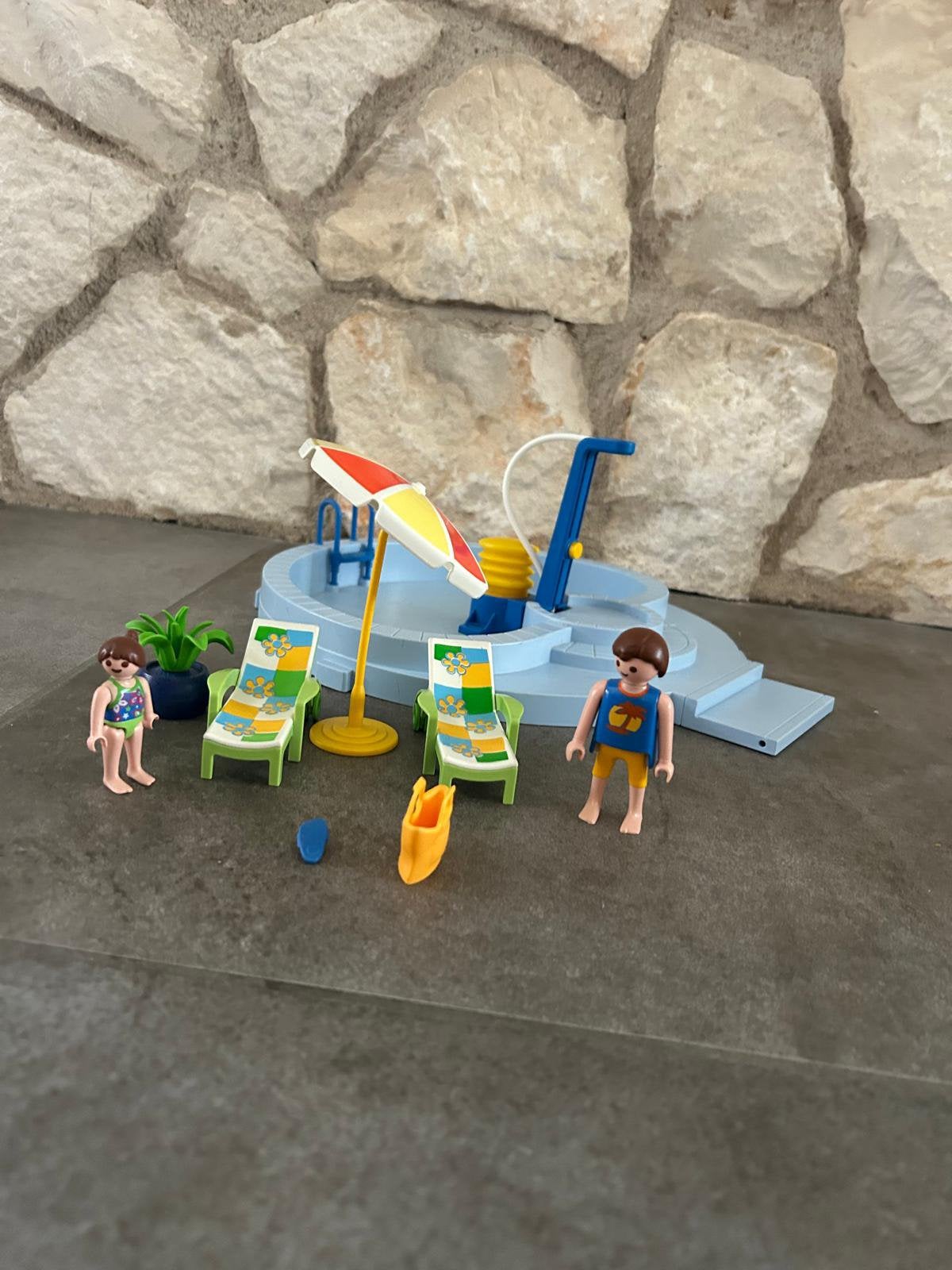 Playmobil 5964 zwembad met douche, Ophalen of Verzenden, Gebruikt
