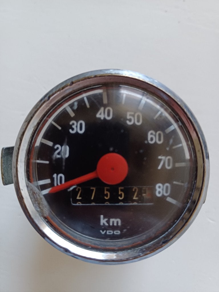 VDO 80km teller gebruikt Puch MV VS / Tomos 2L, Ophalen of Verzenden, Gebruikt