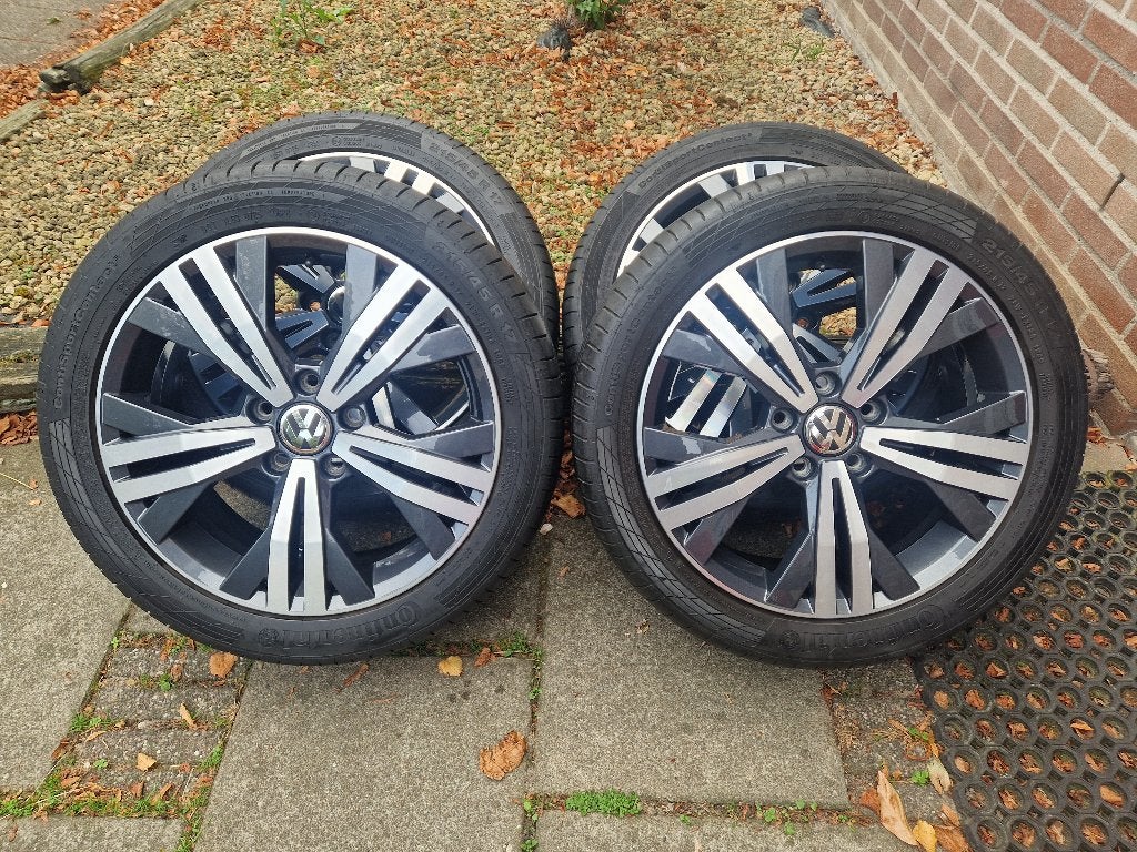 Velgen Vw caddy golf7 OEM 215 45 R17 ZGAN, Ophalen, Velg(en), 17 inch, Personenwagen